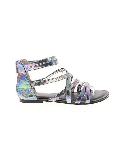 Pre-owned Wonder Nation Kids' Sandals In Silver