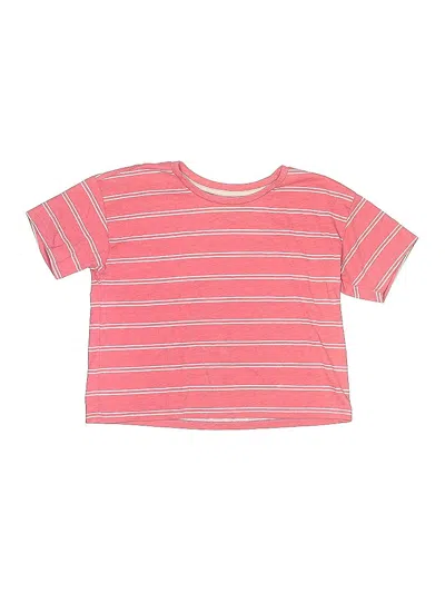Pre-owned Wonder Nation Kids' Short Sleeve Top Pink Tops