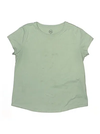Pre-owned Wonder Nation Kids' Short Sleeve Top Teal Crew Neck Tops