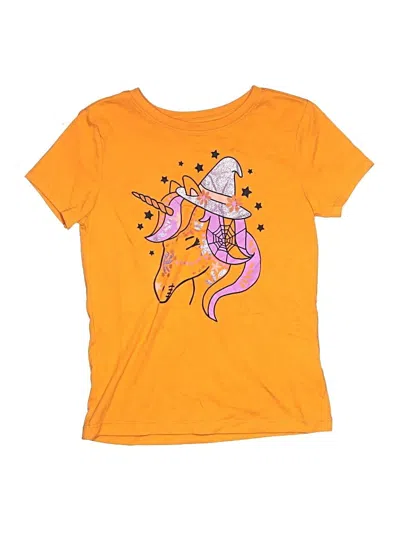 Pre-owned Wonder Nation Kids' Short Sleeve T-shirt In Orange