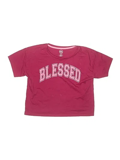 Pre-owned Wonder Nation Kids' Short Sleeve T-shirt In Pink