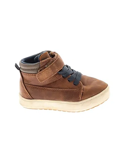 Pre-owned Wonder Nation Kids' Sneakers In Brown