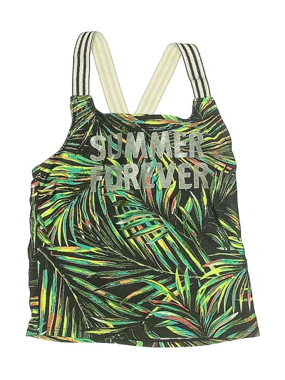 Pre-owned Wonder Nation Kids' Swimsuit Cover Up In Green