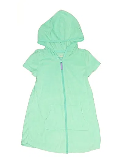 Pre-owned Wonder Nation Kids' Swimsuit Cover Up In Green