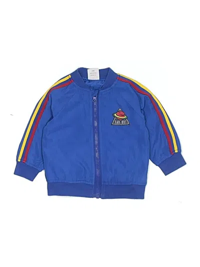Pre-owned Wonder Nation Babies' Track Jacket In Blue