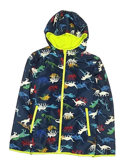 Pre-owned Wonder Nation Kids' Windbreaker Jacket In Blue