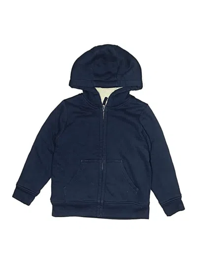 Pre-owned Wonder Nation Kids' Zip Up Hoodie In Blue