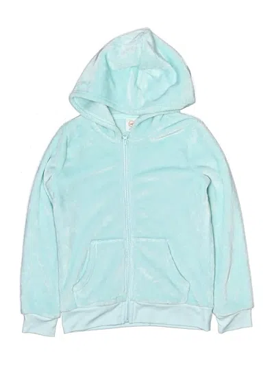 Pre-owned Wonder Nation Kids' Zip Up Hoodie In Blue