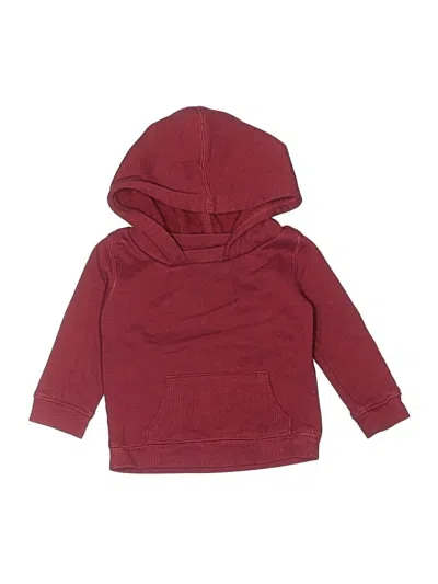 Pre-owned Wonder Nation Kids' Zip Up Hoodie In Burgundy