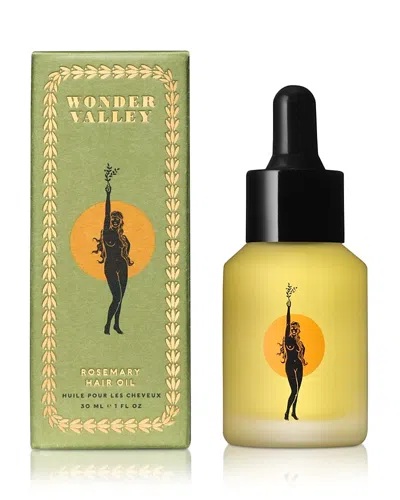 Wonder Valley Rosemary Hair Oil 1 Oz. In Transparent