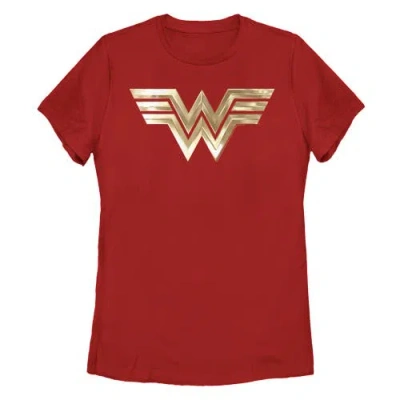 Wonder Woman 1984 Metallic Logo  Graphic T-shirt In Red