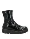 Wonder Woman Ankle Boots Black Size 8 Leather
