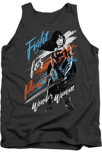 Wonder Woman Movie Fight For Peace Adult Tank Top In Black