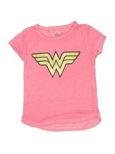 Pre-owned Wonder Woman Kids' Short Sleeve T-shirt In Pink