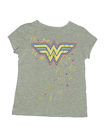 Pre-owned Wonder Woman Kids' Short Sleeve T-shirt In Gray