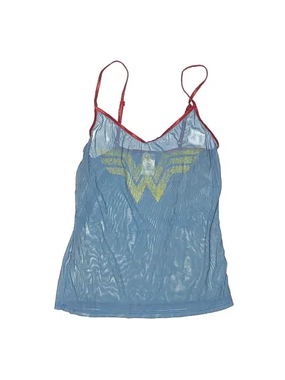 Pre-owned Wonder Woman Kids' Tank Top Blue Halter Neckline Tops
