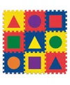 Wonderfoam Carpet Tiles, Shapes, 9 Pieces In Assorted