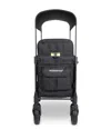 Wonderfold W2 Luxe Pro Double Seater Stroller Wagon In Jet Black