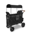 Wonderfold Wagon Infant W2 Luxe Double Stroller Wagon 2-seater In Black