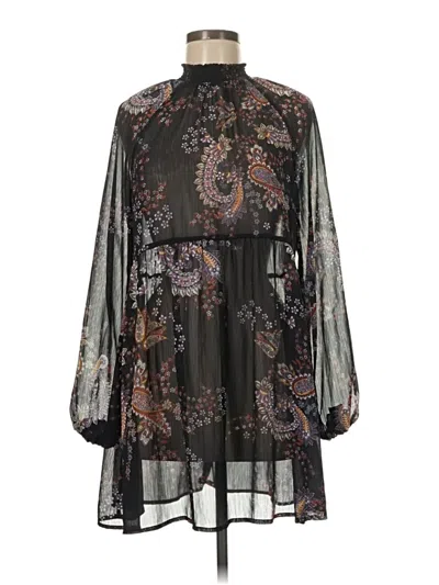 Pre-owned Wonderly 3/4 Sleeve Blouse In Black