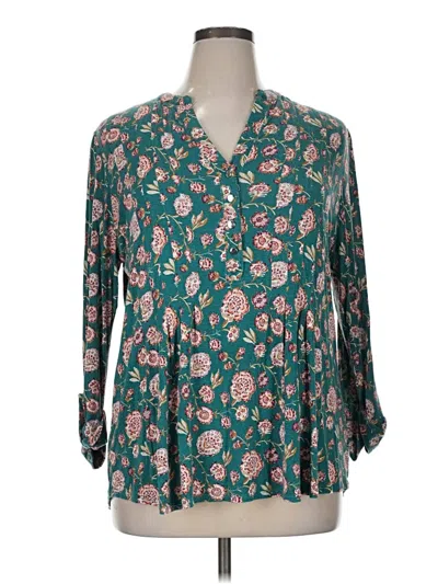 Pre-owned Wonderly 3/4 Sleeve T-shirt In Blue