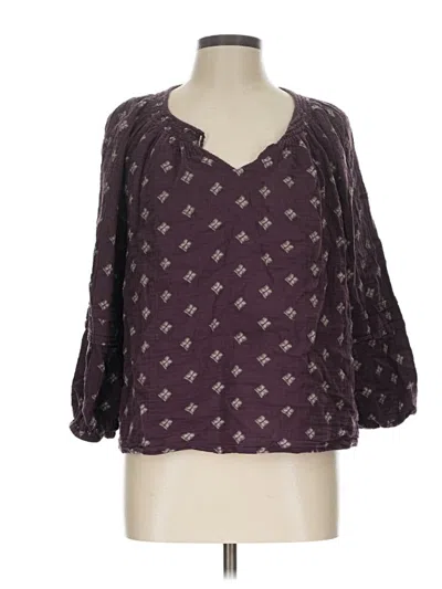Pre-owned Wonderly 3/4 Sleeve T-shirt In Purple