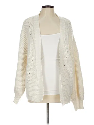 Pre-owned Wonderly Cardigan Sweater In White