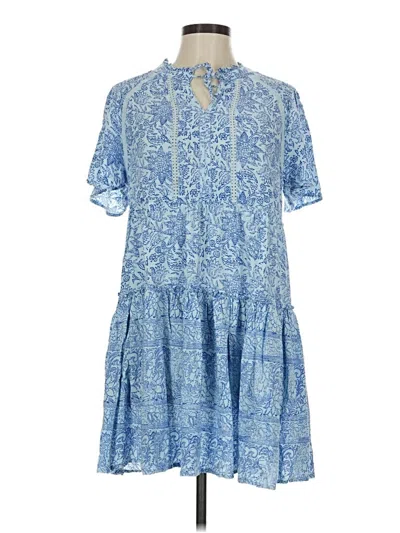 Pre-owned Wonderly Casual Dress In Blue