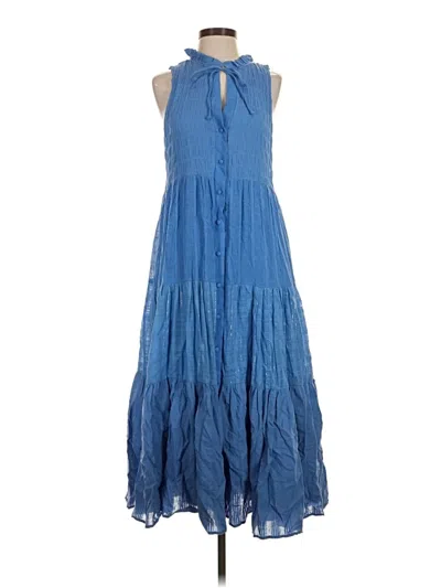 Pre-owned Wonderly Casual Dress In Blue
