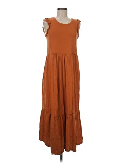 Pre-owned Wonderly Casual Dress In Brown