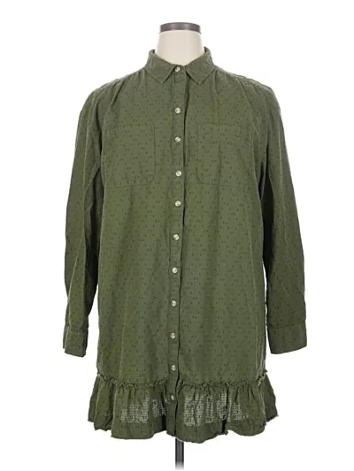 Pre-owned Wonderly Casual Dress In Green