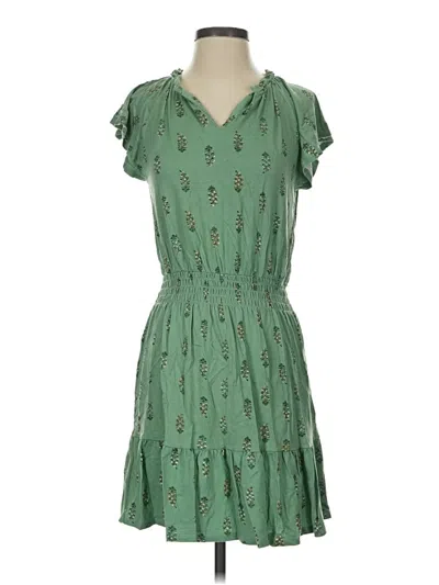 Pre-owned Wonderly Casual Dress In Green