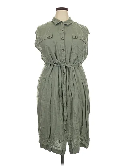 Pre-owned Wonderly Casual Dress In Green