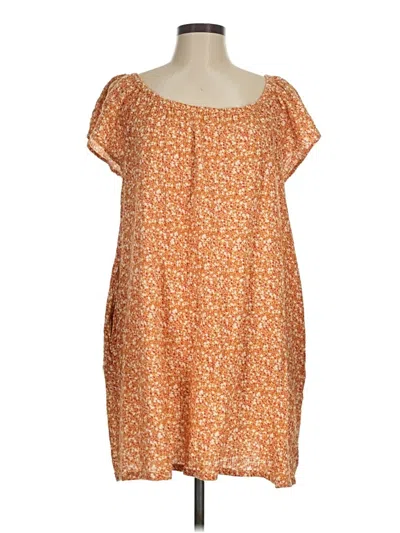 Pre-owned Wonderly Casual Dress In Orange