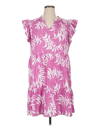 Pre-owned Wonderly Casual Dress In Pink