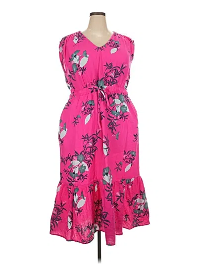 Pre-owned Wonderly Casual Dress In Pink