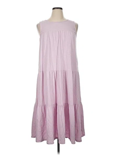 Pre-owned Wonderly Casual Dress In Purple