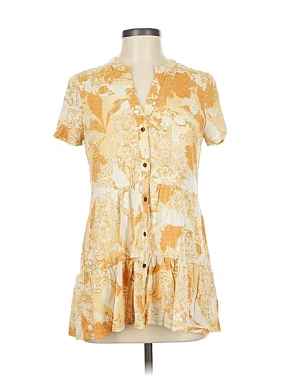 Pre-owned Wonderly Casual Dress In Yellow