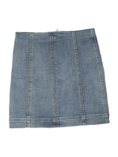 Pre-owned Wonderly Kids' Denim Skirt In Blue