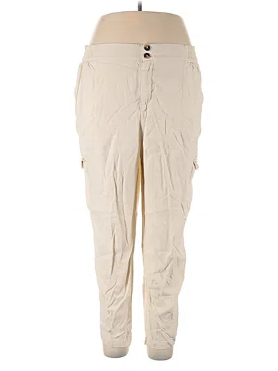 Pre-owned Wonderly Linen Pants In White
