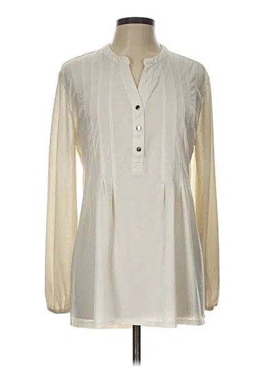 Pre-owned Wonderly Long Sleeve Blouse In Ivory