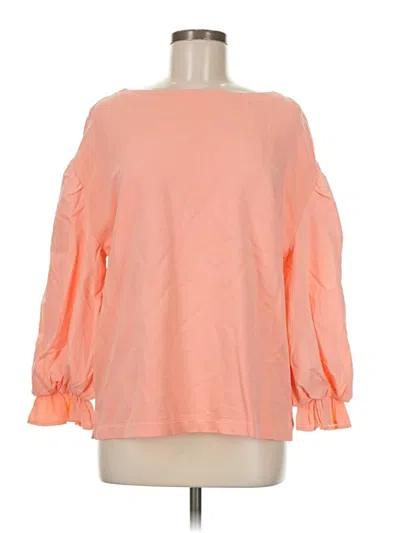 Pre-owned Wonderly Long Sleeve Blouse In Orange