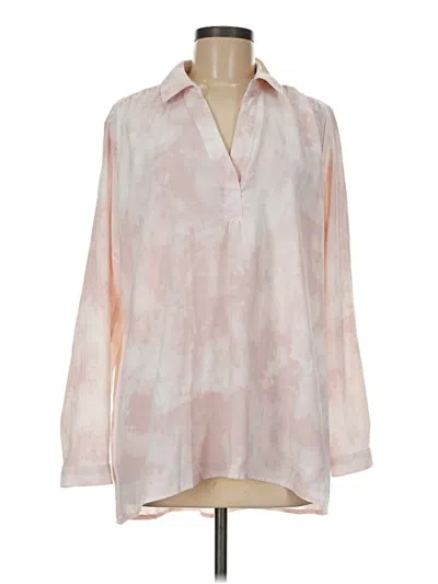 Pre-owned Wonderly Long Sleeve Blouse In Pink