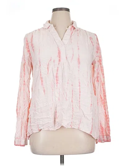 Pre-owned Wonderly Long Sleeve Blouse In Pink