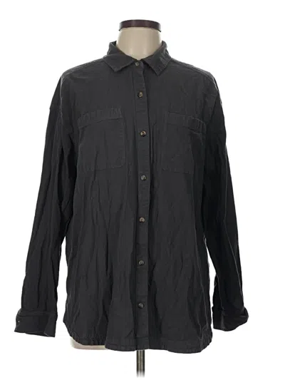 Pre-owned Wonderly Long Sleeve Button Down Shirt In Black
