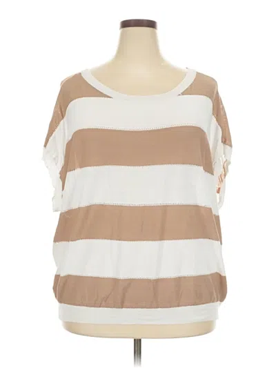 Pre-owned Wonderly Poncho In Brown