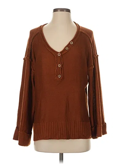 Pre-owned Wonderly Pullover Sweater In Brown