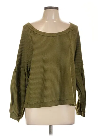 Pre-owned Wonderly Pullover Sweater In Green