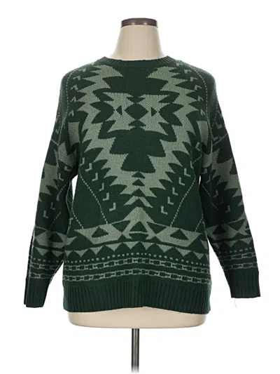Pre-owned Wonderly Pullover Sweater In Green