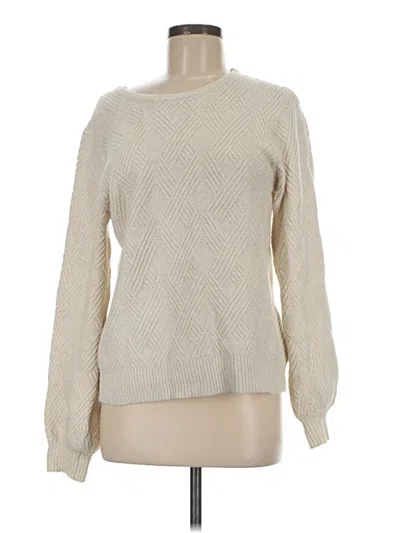 Pre-owned Wonderly Pullover Sweater In White